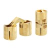 sourcing map 4Pcs 18mm Brass Barrel Hinges Hidden Invisible Concealed