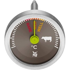 WMF Steak Thermometer, Analogue, 2.6 cm, Meat Thermometer with Yarn Marks for Rare, Med, Well, Roasting Thermometer