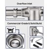Sepaitek 3-1/2" Commercial Sink Drain with Straight Lever Handle, Waste