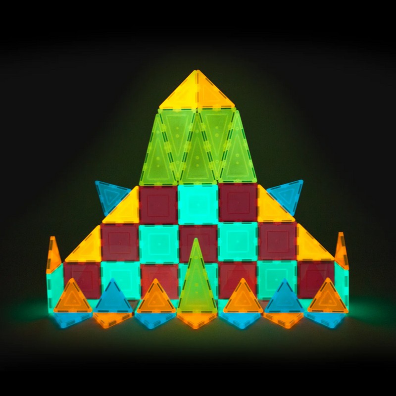 For PicassoTiles PicassoTiles 60 Piece Glow In The Dark 3-D