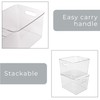 Smart Design Large Clear Storage Bin with Handles - 12.2"