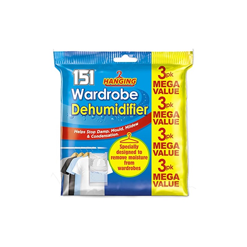 151 Dehumdifier, Fragrance Free, 3x180gr, 1511124