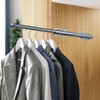 Valet Rod for Closet Pull Out, 12" Adjustable extending closet