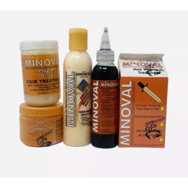 Minoval Plus Hair Dropper + MOB treatment + Pommade + Castor Oil + hair lotion
