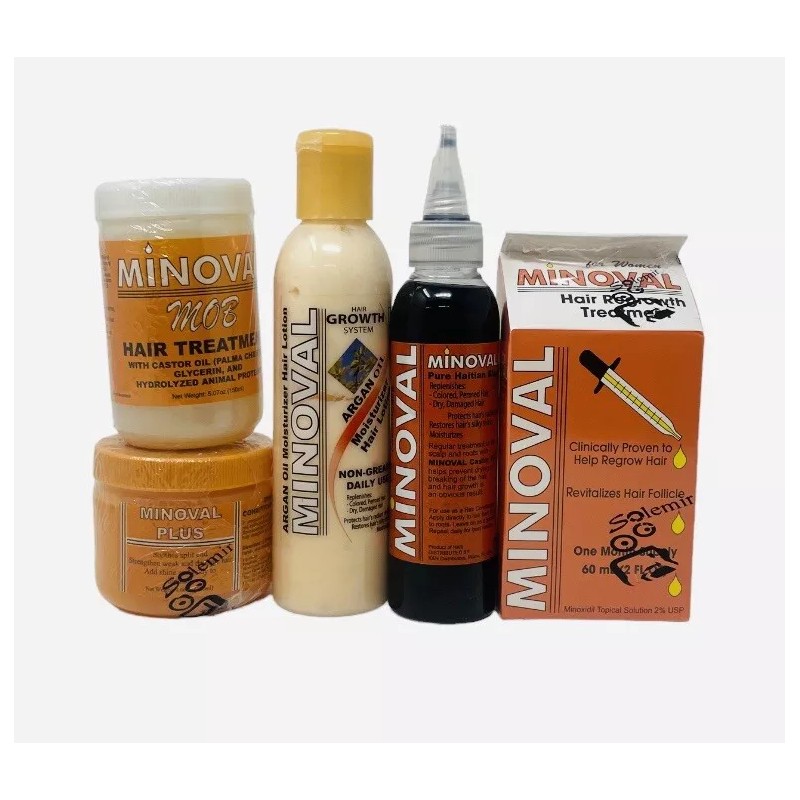 Minoval Plus Hair Dropper + MOB treatment + Pommade +