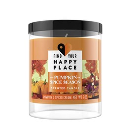 Find Your Happy Place Pumpkin Spice Seasoned Scented Candle 7 oz.