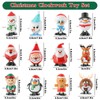 AUEJACKY Wind Up Christmas Toys, 12 Pieces Running and Jumping