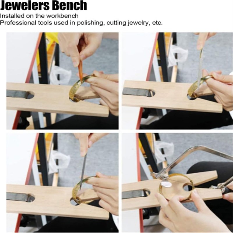 Jeweler Bench Pin Clip Set V Slot for Bench Wood
