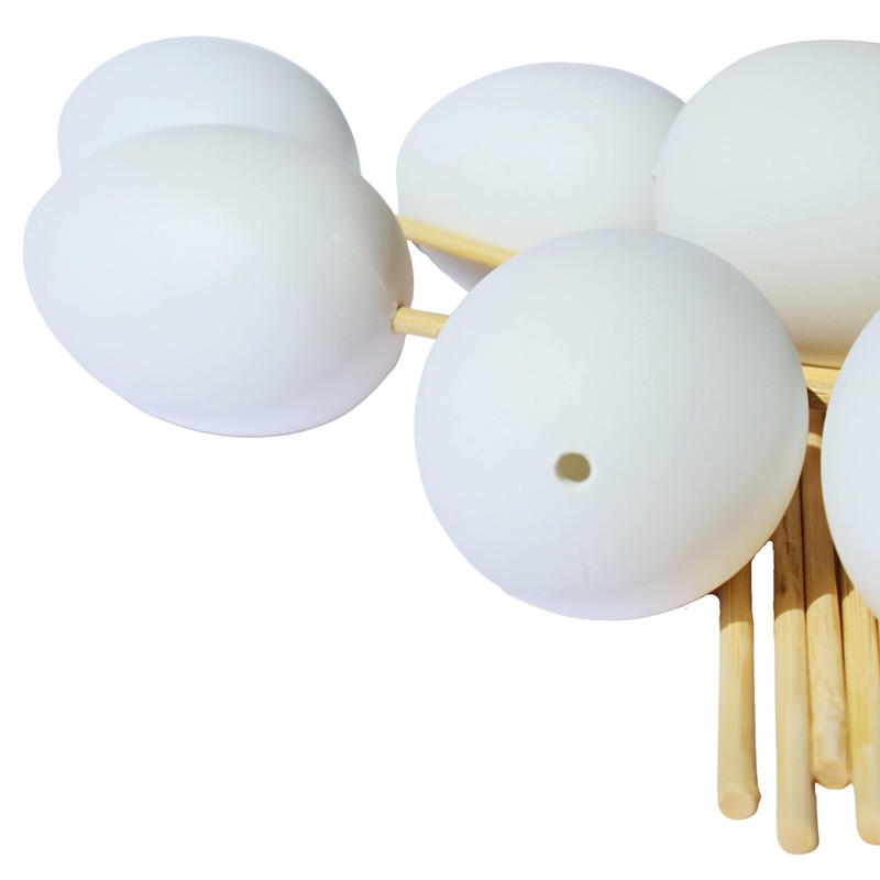 Plastic Hollow Eggs On Sticks White Easter Eggs to Decorate