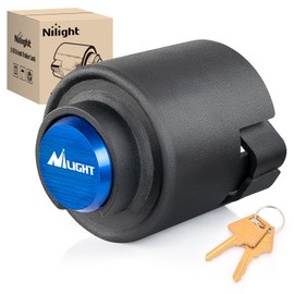 Nilight 2-5/16" Trailer Lock Heavy Duty Anti-Theft Trailer Hitch Locks Fit for 2 5/16 Inch Ball Coupler Safety Chains Trailer Tongue Lock Set with Key Pry-Resistant Brass Core for Trailer Boat RV