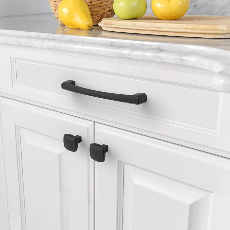 Amerdeco 10 Pack Matte Black Cabinet Pulls 6 Inch(152MM) Hole