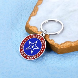 Thank You for Your Service Military Challenge Gifts for Men Women Appreciation Retirement Gifts for Veteran Navy Army Marines Air Force Veterans Day Thanksgiving Deployment Independence Day Gifts, Silver, Small