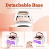 Cordless Rechargeable Nail Lamp 288W, Rechargeable UV Nail Dryer Gel
