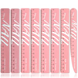Furtherpretty Nail Files and Buffers, 8 Pcs Nail Files for Natural Nails Emery Boards Nail Filer Professional Fingernail Files 80/100/150/180/240/280/1000/4000 Grit Nail File Set,Manicure Salon Tools