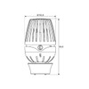 GIACOMINI Thermostatic Radiator Head with Liquid Sensor R460X001