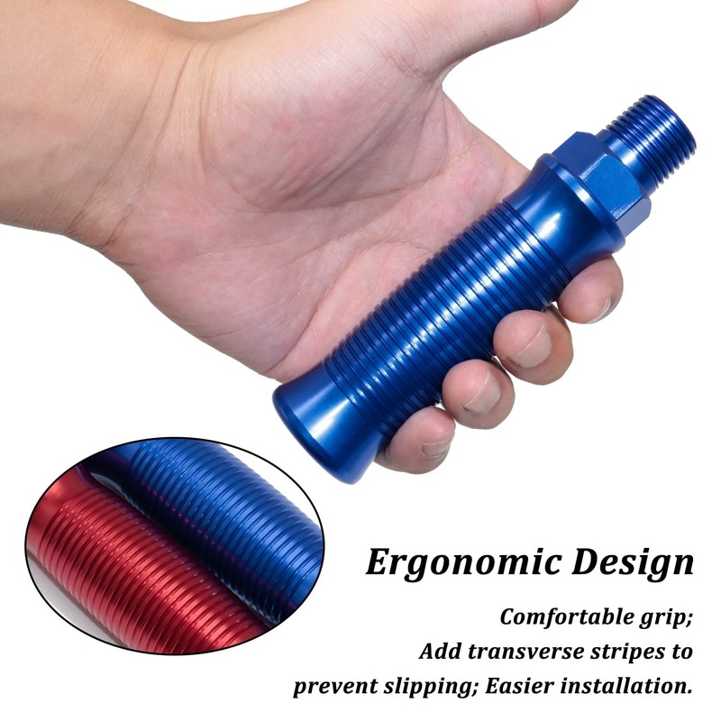 CheeMuii Glad Hand Handle Transverse Stripe Handle Anodized Aluminum Extension