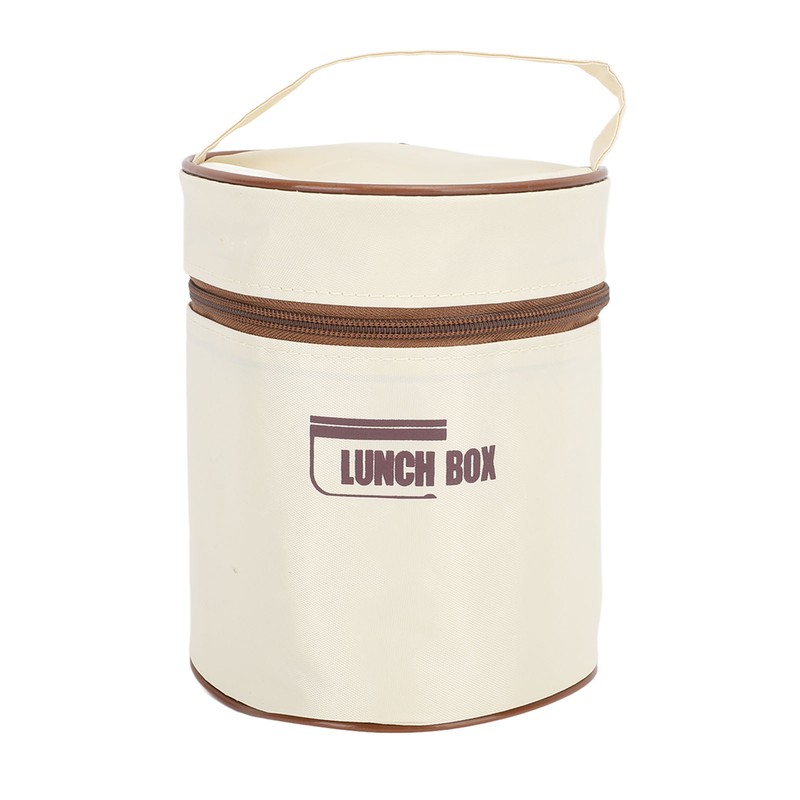 Insulated Lunch Container 304 Stainless Steel Leakproof Portable Round Thermal