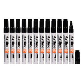 Artline Ek-19 2.0mm -5.0mm Chisel Style Acrylic Fibre Nib Marker - Black