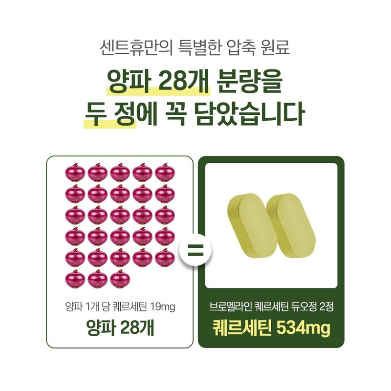 센트휴 브로멜라인 퀘르세틴 듀오정, 60정, 1개 Centhu Bromelain Quercetin Duo
