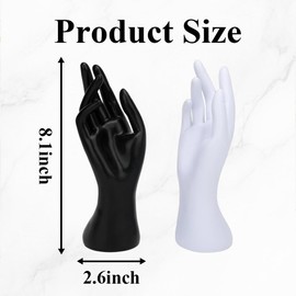 4 Pack Female Mannequin Hand Jewelry Display Holder Stand Jewelry Display