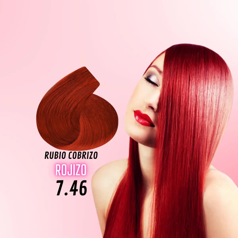 Tinte Cobrizo Colortech + Peróxido 20 Vol.