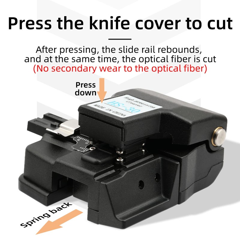 FTTH Optical Fibre Cleaver HS-30 fiber cutter CT-30 leather wire