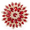 Crystal Glass Rhinestones Decoration, Crystal Flower Buttons Brooches for Wedding