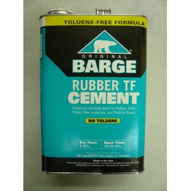 Barge Original Rubber TF Cement by Quabaug Corp -1 Gallon- Shoe Glue Toluene Free