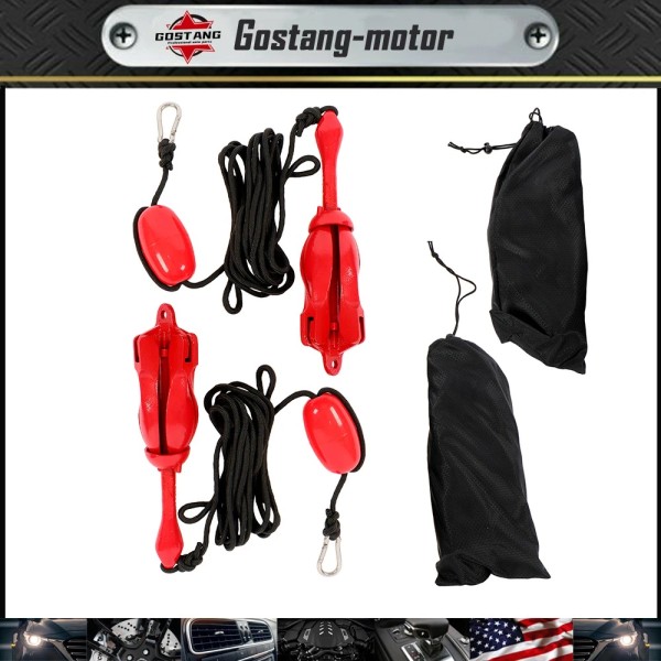 Gostang 2-Pack 2.5kg Red Folding Boat Anchor For Small Boats