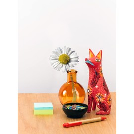 Serene Spaces Living Set of 36 Small Amber Ball Bud Vase, Vintage Glass Bottle Vases for Weddings, Events, Parties, Floral Centerpieces for Home Decor, Measures 3" Diameter & 4" Tall