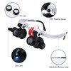 Loupe Magnifier Glasses Head Mount with LED Light Adjustable Glasses