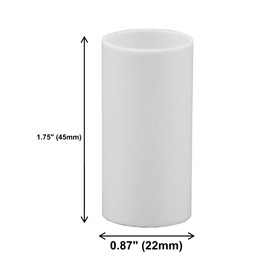 Creative Hobbies® 1.75" White Plastic Candle Covers Sleeves Chandelier Socket Covers ~ 1.75 Inch Candelabra Base | Set of 12