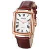 Men Watches Square Leather Seiko Watch Waterproof Quartz Watch Leather