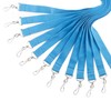 WEZEBEL 12 Pack Durable Polyester Lanyards with Safety Clasp -