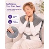 Wearable Heating Pad for Back, Neck & Shoulders, Detachable Belt