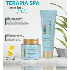 Kit Pies Exfoliante Con Sales Marinas Y Humectante Terramar