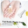 ULTECHNOVO 100pcs Professional Horn-shape Vial Bottles Caps for Essence Storage
