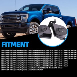MILIPARTS Dual Horn Assembly Compatible with Bracket Compatible with Ford F250 F350 Super Duty 2017 2018 2019 2020 2021 2022 HC3Z-13832-G