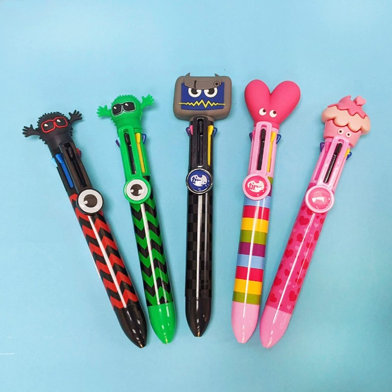 Tinc Multicolour Retractable Ballpoint Pen 6-in-1 Colour Ballpoint Pens for