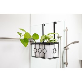 Handy Hanging rail planter for indoor plants / Hanging Organizer for best Kitchen, Bathroom shelf or Office Storage. Versatile & Adjustable- Hang or place on your bench or tabletop. Pots not supplied