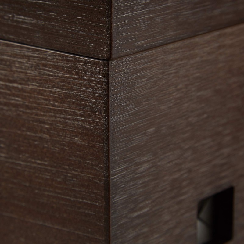 Relaxdays Bamboo Cable Box, Hide Power Strip & Cables, Cable