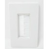 RiteAV - Single Gang Screwless Wall Plate with Brush Bristles