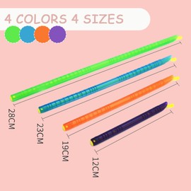 Pack of 24 Durable Bag Sealer Sticks, 4 Sizes Magic Bag Sealing Sticks, Clips for Bags, Bag Sealer Sticks, Clips Bags Clips Reusable