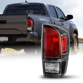 AUTOONE For Toyota Tacoma Tail Lights Assembly, Black Smoked Tail Lamp Assembly Fit for 2016-2023 Tacoma Pickup Rear Factory OEM Passenger Side, Without Bulbs