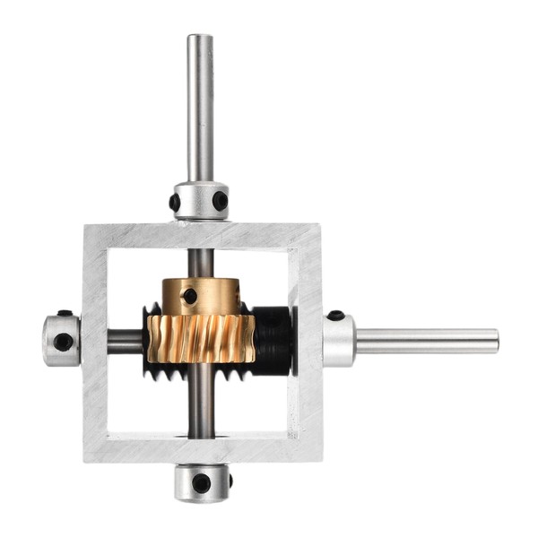 sourcing map Gear Box 90 Degree Right Angle Worm Gearbox