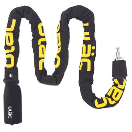 Ulac Y10C Bicycle Key EURO STILE 0.2 inch (5 mm) Chain Lock, Black