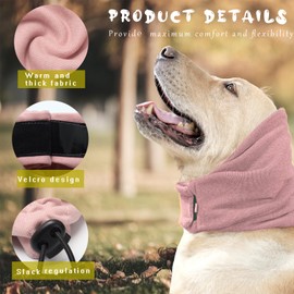 Dog Snood for Dog Neck and Ears Warmer, Dog Ear Muffs Noise Protection Calming Hood Pet Snood Ear Covers for Anxiety Relief and Calming (S)