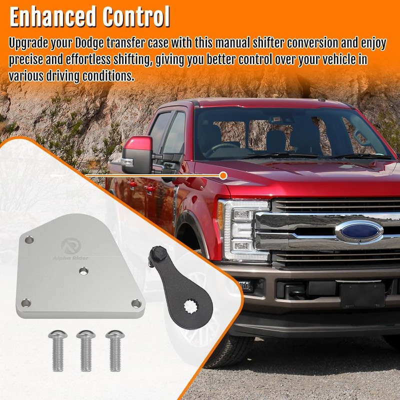 MOTOQUEEN for Dodge NP243D NP273D Transfer Case Manual Shifter Conversion