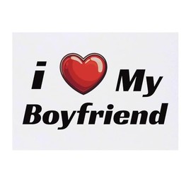 'I Love My Boyfriend' Temporary Tattoo - Water Resistant, Skin-Safe, Non-Toxic Transfer (TO00082595)