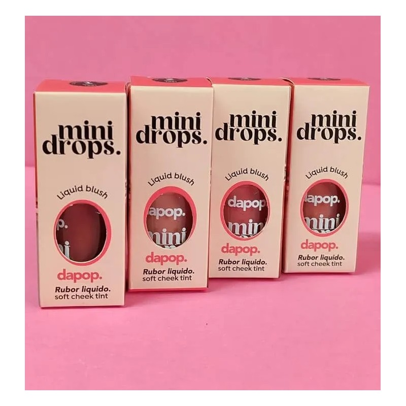 Mini Drops Blush Rubor Liquido Larga Duracion Mate Dapop Tono